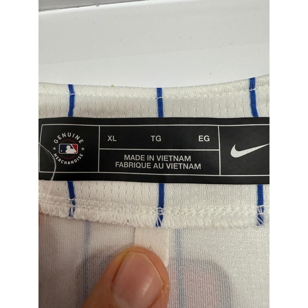 Nike Chicago Cubs Cody Bellinger 24 Home Jersey Mens XL White Pinstripe MLB - Picture 4 of 16